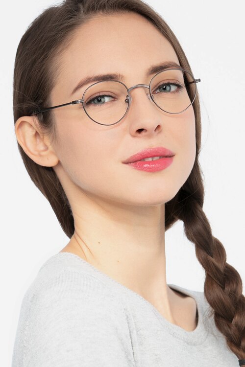 Izabel Gunmetal MetalEyeglass Frames for Women from EyeBuyDirect