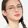 Izabel Gunmetal MetalEyeglass Frames for Women from EyeBuyDirect