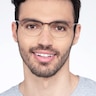 Toledo Brown MetalEyeglass Frames for Men from EyeBuyDirect