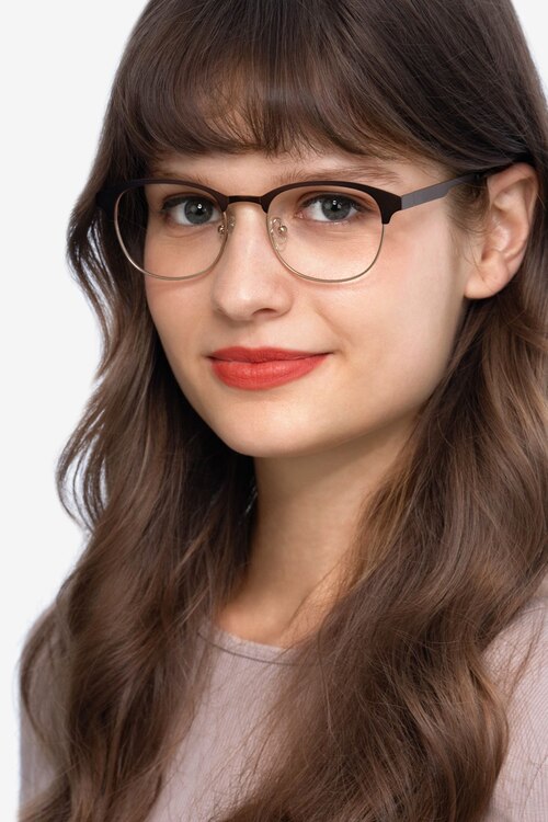 Toledo Brown MetalEyeglass Frames for Women from EyeBuyDirect