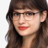 Toledo Brown MetalEyeglass Frames for Women from EyeBuyDirect