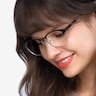Toledo Black MetalEyeglass Frames for Women from EyeBuyDirect