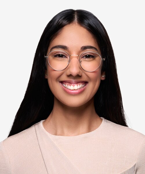 Memento Golden MetalEyeglass Frames for Women from EyeBuyDirect