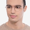 Memento Rose Gold MetalEyeglass Frames for Men from EyeBuyDirect