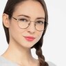 Memento Gunmetal MetalEyeglass Frames for Women from EyeBuyDirect
