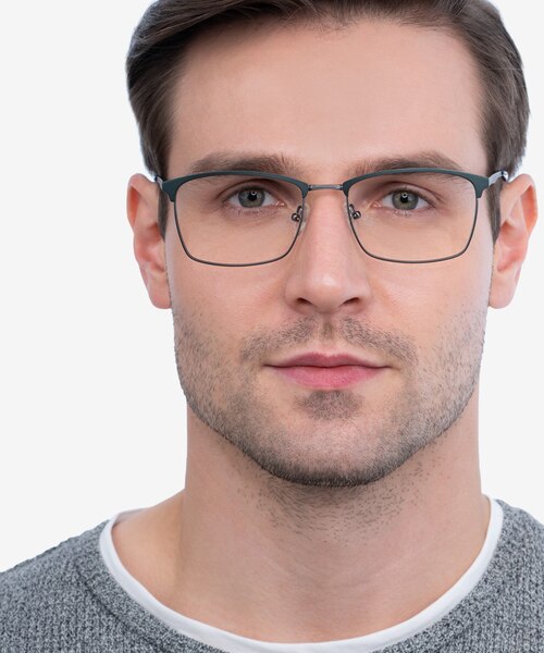 Signal Green MetalEyeglass Frames for Men from EyeBuyDirect
