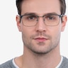 Signal Vert MétalMontures de lunettes de vue pour Hommes d'EyeBuyDirect