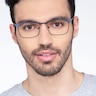 Signal Blue MetalEyeglass Frames for Men from EyeBuyDirect