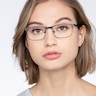 Wit Navy MetalEyeglass Frames for Women from EyeBuyDirect