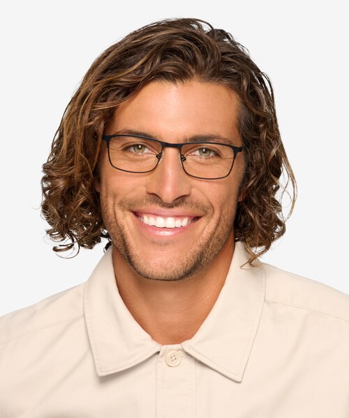 Wit Black MetalEyeglass Frames for Men from EyeBuyDirect