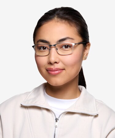 Gunmetal Wit -  Lightweight Metal Eyeglasses