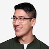 Media Black MetalEyeglass Frames for Men from EyeBuyDirect