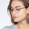 Helix Red MetalEyeglass Frames for Women from EyeBuyDirect