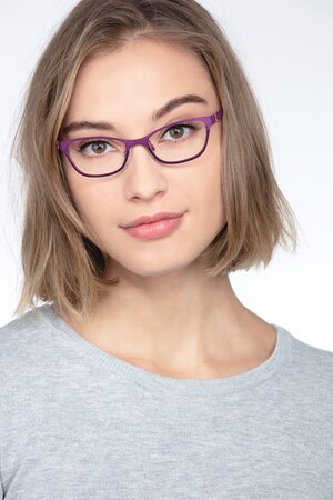 Pink Mardi Gras -  Colorful Metal Eyeglasses
