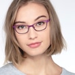 Mardi Gras Pink MetalEyeglass Frames for Women from EyeBuyDirect