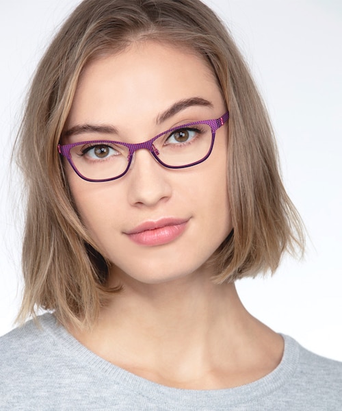 Mardi Gras Pink MetalEyeglass Frames for Women from EyeBuyDirect