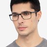 Bemuse Black MetalEyeglass Frames for Men from EyeBuyDirect