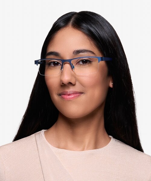 Vine Blue MetalEyeglass Frames for Women from EyeBuyDirect