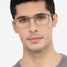 Daytona Gunmetal MétalMontures de lunettes de vue pour Hommes d'EyeBuyDirect