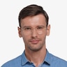 Cori Golden MetalEyeglass Frames for Men from EyeBuyDirect