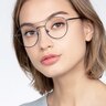 Earhart Blue Tortoise MetalEyeglass Frames for Women from EyeBuyDirect