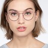 Earhart Red Tortoise MetalEyeglass Frames for Women from EyeBuyDirect