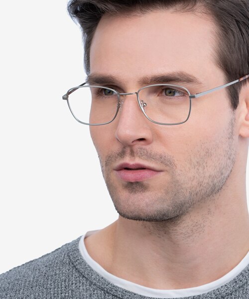 Verse Silver MetalEyeglass Frames for Men from EyeBuyDirect