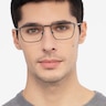 Wind Gunmetal MetalEyeglass Frames for Men from EyeBuyDirect