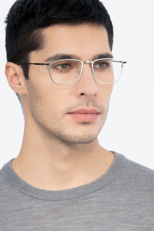 Wind Silver MetalEyeglass Frames for Men from EyeBuyDirect