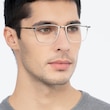 Wind Silver MetalEyeglass Frames for Men from EyeBuyDirect