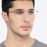 Wind Silver MetalEyeglass Frames for Men from EyeBuyDirect