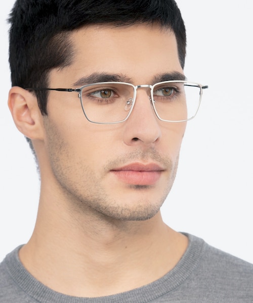 Wind Silver MetalEyeglass Frames for Men from EyeBuyDirect
