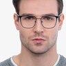 Contact Blue MetalEyeglass Frames for Men from EyeBuyDirect