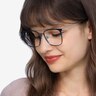 Contact Blue MetalEyeglass Frames for Women from EyeBuyDirect