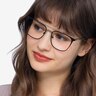 Contact Black MetalEyeglass Frames for Women from EyeBuyDirect