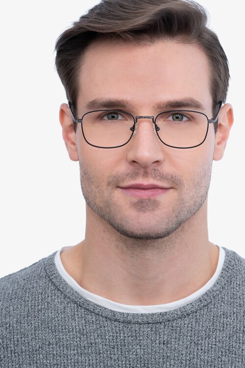 Tampa Black MetalEyeglass Frames for Men from EyeBuyDirect