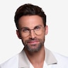 Dapper Café MétalMontures de lunettes de vue pour Hommes d'EyeBuyDirect