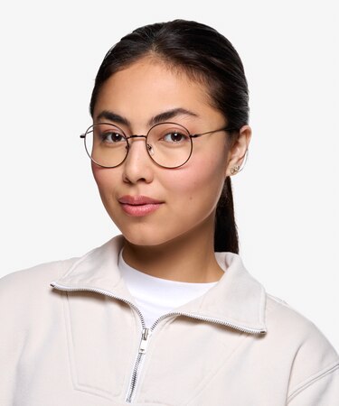 Coffee Dapper -  Vintage Metal Eyeglasses