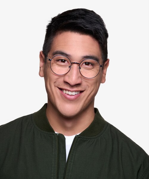 Dapper Navy MetalEyeglass Frames for Men from EyeBuyDirect