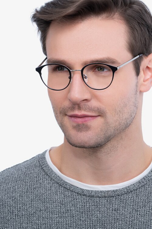 Broadway Gunmetal MetalEyeglass Frames for Men from EyeBuyDirect