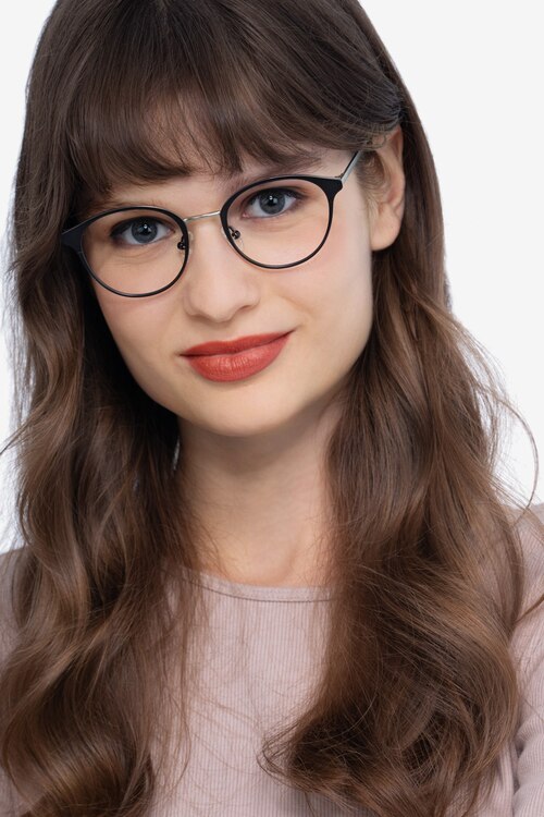Broadway Gunmetal MetalEyeglass Frames for Women from EyeBuyDirect