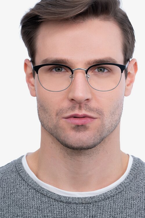 The Works Black MetalEyeglass Frames for Men from EyeBuyDirect