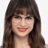 The Works Black MetalEyeglass Frames for Women from EyeBuyDirect