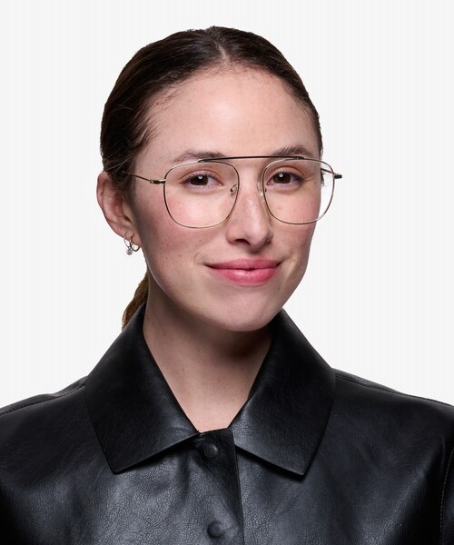 Moxie Doré MétalMontures de lunettes de vue pour Femmes d'EyeBuyDirect