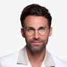 Bistro Argenté MétalMontures de lunettes de vue pour Hommes d'EyeBuyDirect
