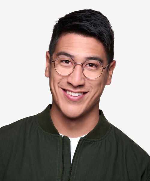Bistro Rose Gold MetalEyeglass Frames for Men from EyeBuyDirect