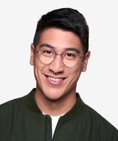 Bistro Rose Gold MetalEyeglass Frames for Men from EyeBuyDirect