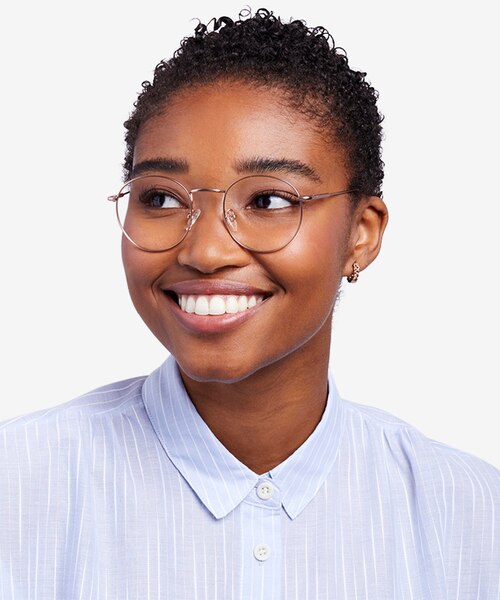 Novel Or rose MétalMontures de lunettes de vue pour Femmes d'EyeBuyDirect