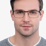 Danno Brown MetalEyeglass Frames for Men from EyeBuyDirect