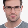 Danno Navy MetalEyeglass Frames for Men from EyeBuyDirect